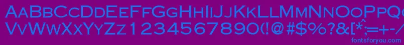 CopperdbBold Font – Blue Fonts on Purple Background