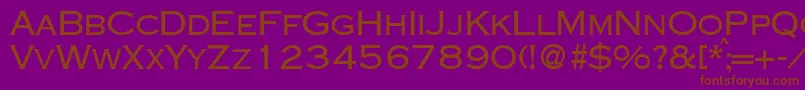 CopperdbBold Font – Brown Fonts on Purple Background