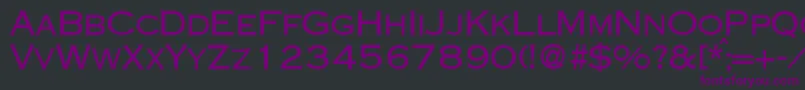 Police CopperdbBold – polices violettes sur fond noir