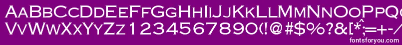 フォントCopperdbBold – 紫の背景に白い文字