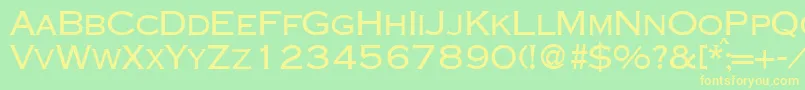 CopperdbBold Font – Yellow Fonts on Green Background