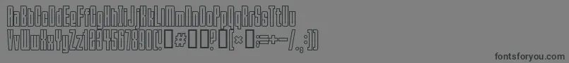 Squeeze Font – Black Fonts on Gray Background