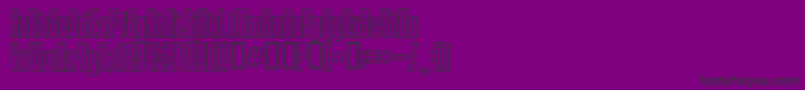 Squeeze-Schriftart – Schwarze Schriften auf violettem Hintergrund