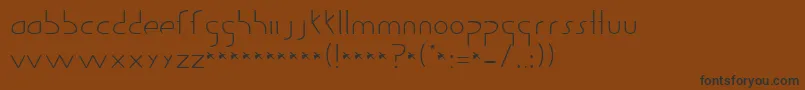 GuildOfProfessionalActors Font – Black Fonts on Brown Background