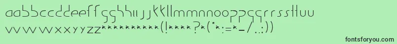 GuildOfProfessionalActors Font – Black Fonts on Green Background