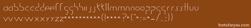 GuildOfProfessionalActors Font – Pink Fonts on Brown Background