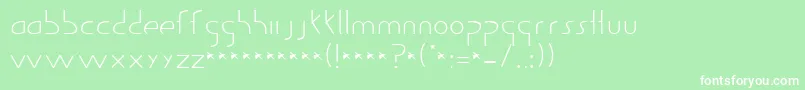 GuildOfProfessionalActors Font – White Fonts on Green Background