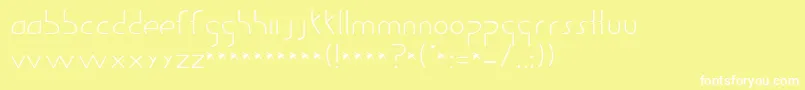 GuildOfProfessionalActors Font – White Fonts on Yellow Background
