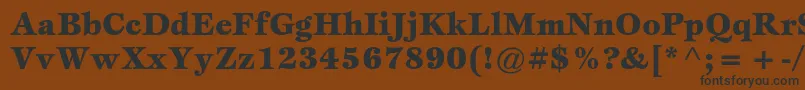 EspritstdBlack Font – Black Fonts on Brown Background