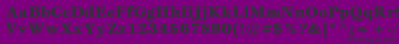 Fonte EspritstdBlack – fontes pretas em um fundo violeta