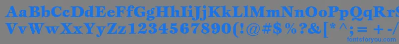 EspritstdBlack Font – Blue Fonts on Gray Background