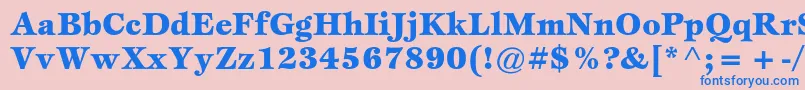 Шрифт EspritstdBlack – синие шрифты на розовом фоне