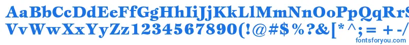 EspritstdBlack Font – Blue Fonts on White Background