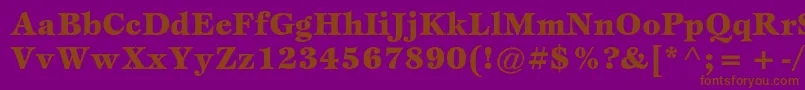 EspritstdBlack-Schriftart – Braune Schriften auf violettem Hintergrund