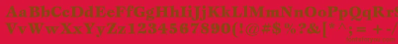 EspritstdBlack Font – Brown Fonts on Red Background