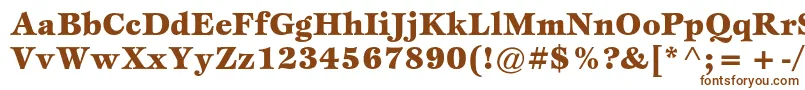 EspritstdBlack Font – Brown Fonts on White Background