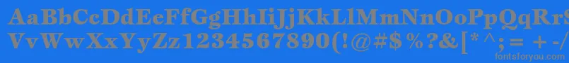 EspritstdBlack-Schriftart – Graue Schriften auf blauem Hintergrund