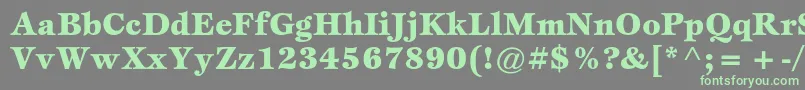 フォントEspritstdBlack – 灰色の背景に緑のフォント