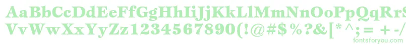 EspritstdBlack-fontti – vihreät fontit valkoisella taustalla