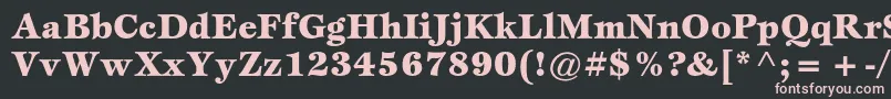 Шрифт EspritstdBlack – розовые шрифты на чёрном фоне