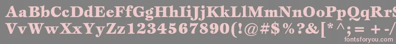 EspritstdBlack Font – Pink Fonts on Gray Background