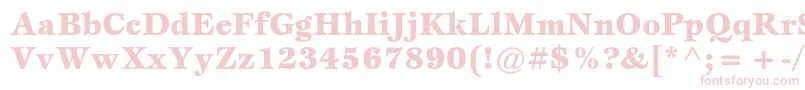 EspritstdBlack Font – Pink Fonts on White Background