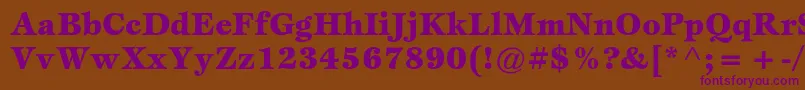 EspritstdBlack Font – Purple Fonts on Brown Background