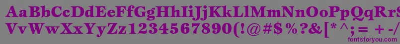 EspritstdBlack-fontti – violetit fontit harmaalla taustalla