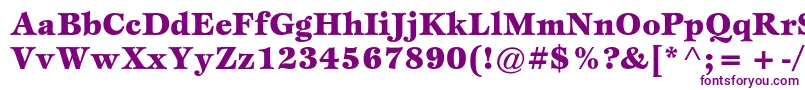 Шрифт EspritstdBlack – фиолетовые шрифты на белом фоне
