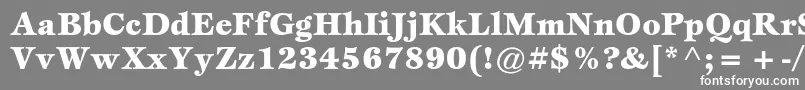 EspritstdBlack-fontti – valkoiset fontit harmaalla taustalla