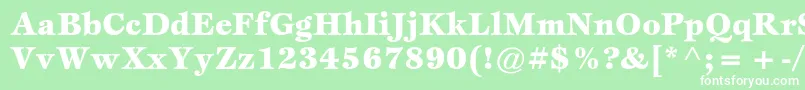 EspritstdBlack Font – White Fonts on Green Background