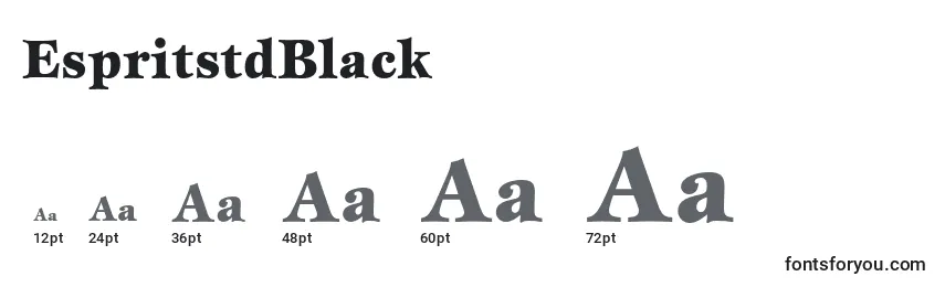 EspritstdBlack Font Sizes