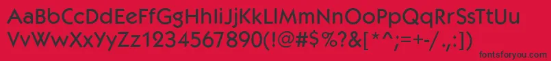 KoblenzMediumRegular Font – Black Fonts on Red Background