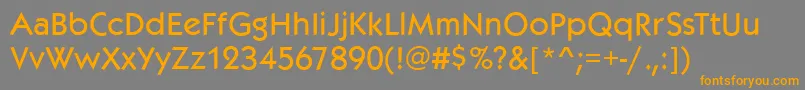 KoblenzMediumRegular Font – Orange Fonts on Gray Background