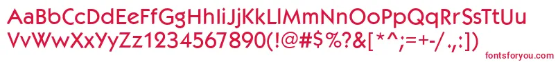 KoblenzMediumRegular Font – Red Fonts on White Background