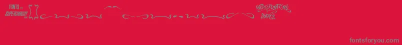 AeroFontOneSwash Font – Gray Fonts on Red Background