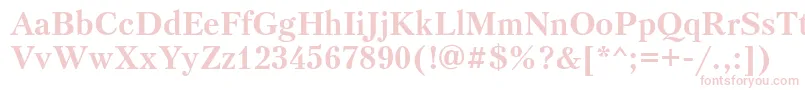 PetersburgtttBold Font – Pink Fonts on White Background
