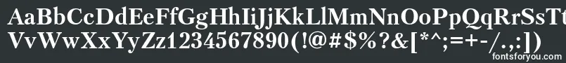PetersburgtttBold Font – White Fonts on Black Background