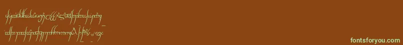 Подробнее о шрифте Tengwarc Шрифт Tengwarc – зелёные шрифты на коричневом фоне