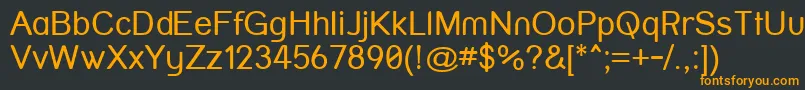 Strvar ffy Font – Orange Fonts on Black Background