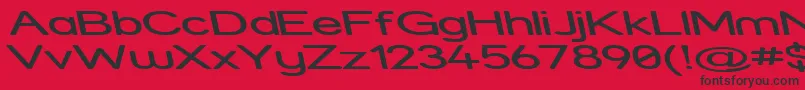 Strexri Font – Black Fonts on Red Background
