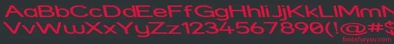 Strexri Font – Red Fonts on Black Background