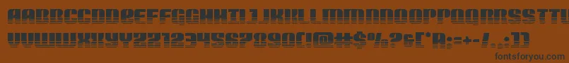 Nightwraithtwotone-fontti – mustat fontit ruskealla taustalla