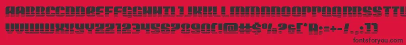 Nightwraithtwotone Font – Black Fonts on Red Background