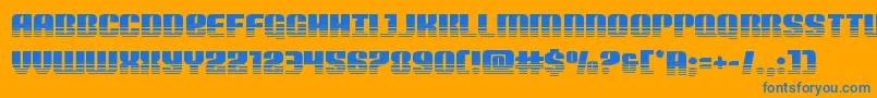 Nightwraithtwotone Font – Blue Fonts on Orange Background