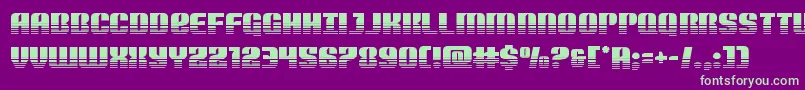 Nightwraithtwotone Font – Green Fonts on Purple Background