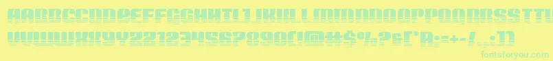 Шрифт Nightwraithtwotone – зелёные шрифты на жёлтом фоне