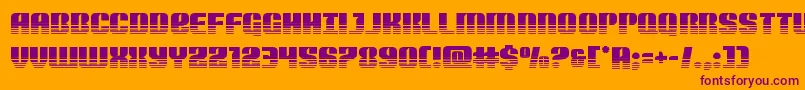 Nightwraithtwotone Font – Purple Fonts on Orange Background