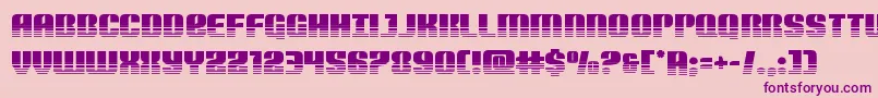 Nightwraithtwotone-Schriftart – Violette Schriften auf rosa Hintergrund