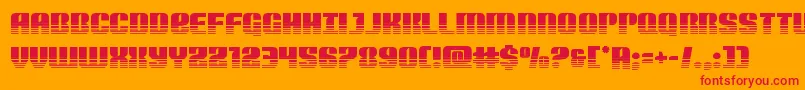 Nightwraithtwotone Font – Red Fonts on Orange Background